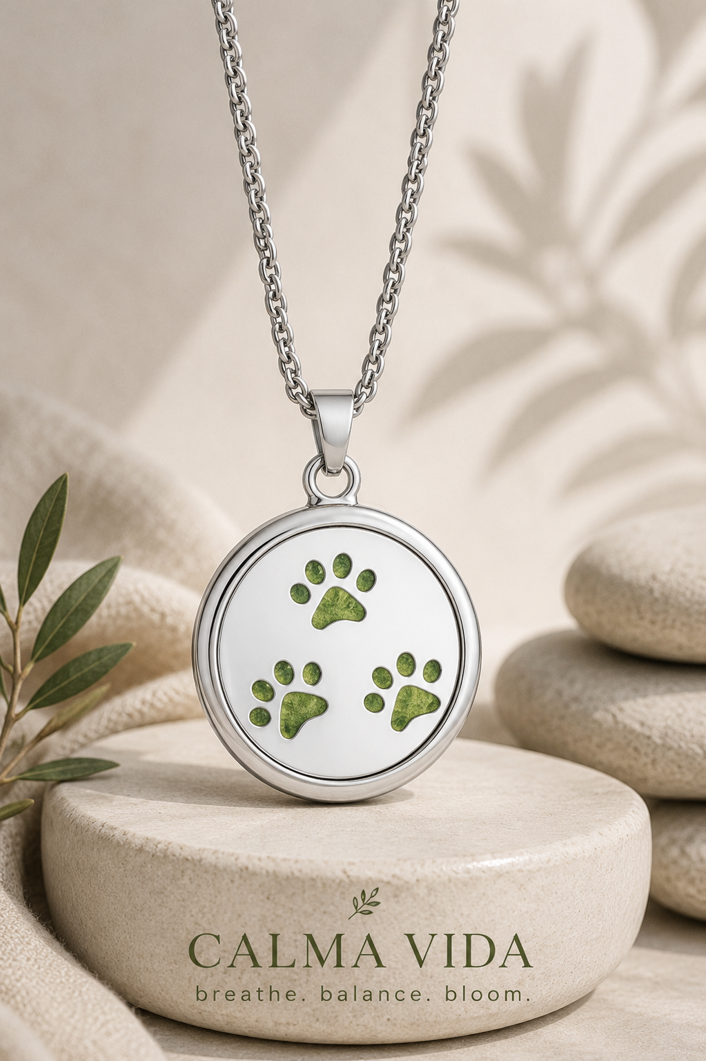CalmaVidas Aromatherapy Locket — Wear Any Scent, Carry Your Calm